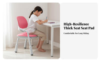 Ergonomic Design Adjustable Splitrear Rolling Chair spinerest children's Furniture weight-activatedsecureing Casters Task Seat Breathable Mesh for Students, Primary Schoolers, Teenagers