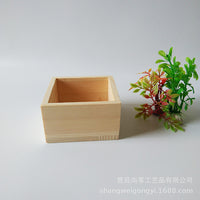 Unfinished Pine Wood Storage Box Desktop Organizer Tray Gift Box