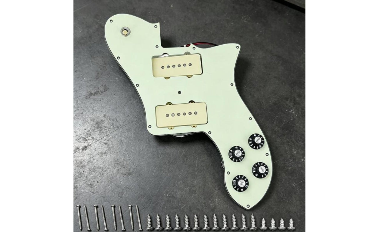 Loaded Pickguard Pre-Wired Prewired Pickguard Assembly Mounting Screws Included Musical Instrument Part for DIY Enthusiasts