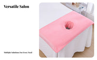 Soft Salon Towel Set Customizable Logo Beauty Bed Cover Highly Absorbent for Estheticians, Beauticians, Spas, Wellness Centers