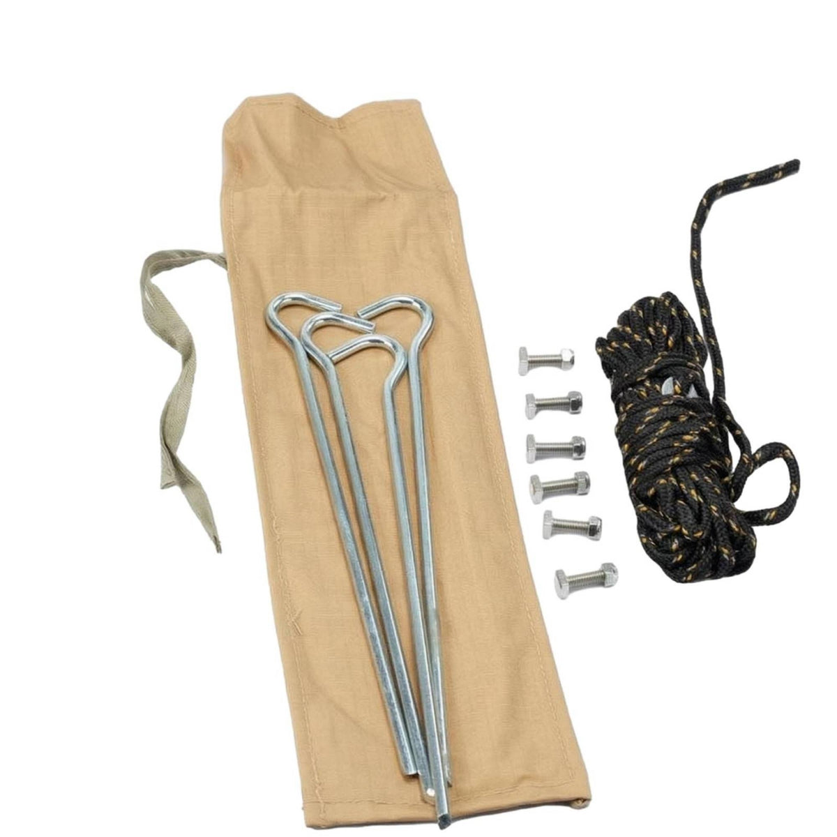 Awning Fitting Kit Ground Stakes Awning Installation Set Vehicle Accessory Guy Ropes Outdoor Gear Storage Pouch