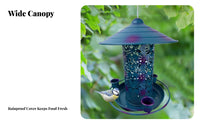 Decorative Hollow-out Bird Feeder Weather-Resistant Hanging Avian Feeder Easy to Fill Garden Decor for Gardeners, Yard, Patio, Balcony