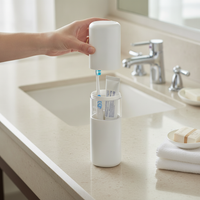 Portable Travel Toothbrush Toothpaste Holder and Rinse Cup Set