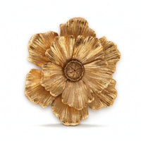 Flower Wall Decor 3D Resin Flower Plaque Floral Wall Accent Dimensional Sculpted for Living Room, Entryway