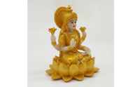 Gold-Toned Deity Statue Ornate Deity Figurine Compact Buddha Figurine Decorative for Altar