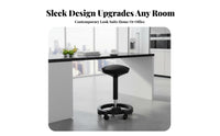 Modern Minimalist Design Adjustable rotating Stool Backless Adjustable Round Pedestal Chair Padded pad High Seat Built-in Footrest for Business Owners, Shop Workers, Kitchen, cosmetic studio, Counter, Garage