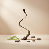 Spiral Candle Holder Minimalist Abstract Candle Stand Sculptural Home Decoration