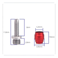 Quick Release Cycle Brake Olive and Barb Kit Stainless Steel Bike Brake Hose Connector Set for Cyclists