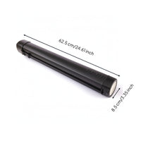 Portable Art Tube with Shoulder Strap Adjustable Poster Tube with Strap Plastic Round for Artists, Students, Architects, Travel, School