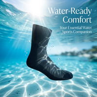 Neoprene Diving Socks for Cold Water Sports, Wetsuit Socks for Scuba Divers, Thermal Water Socks with Anti-Slip Grip