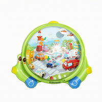 PVC Baby Water Play Mat Raised Border Inflatable Water Play Mat Thickened Round
