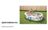 Children's Aquatic Activity Pool Canopy Option Inflatable Pool Multi-Use Inflatable Ball for Young Children, Outdoor