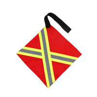 Safety Flag with Loop High-Visibility Reflective Flag Easy to Install Wear-Resistant for Kayakers, Kayak, Boat
