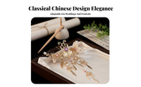 Traditional Chinese Attire Regal Avian Hair Crown Elegant Workmanship Regal Avian Hair Crown Chinese Design Tassel Hairpin Fairy