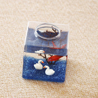 Mini Desktop Ecosystem Glass Fish Tank for Betta Fish and Hydroponics