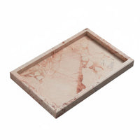 Marble Tray Versatile Rectangular Marble Tray Easy to Clean Jewelry Display Plate for Dresser, Restaurant
