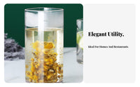 High Clarity Square Acrylic Cup Minimalist Design Transparent Square Tumbler Long-Lasting for Restaurant Owners, Students, Bar, Cafe, Office