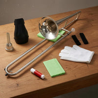 Mouthpiece Included B-Flat Tenor Brass Slide Instrument Portable Musical Instrument