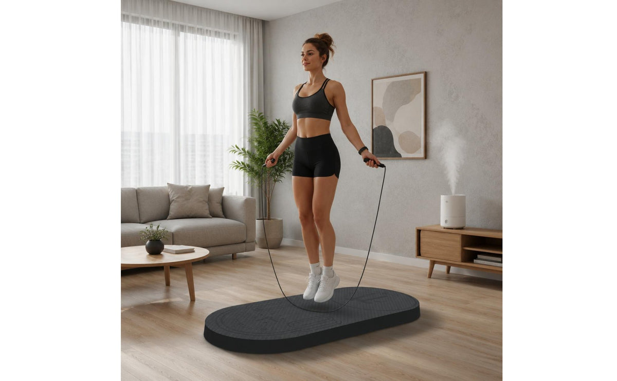 Thick Skipping Mat Noise Reduction Non-Slip Jump Rope Mat Tear-Resistant Sports Gear for Beginners, Kids, Indoor, Gym, Outdoor
