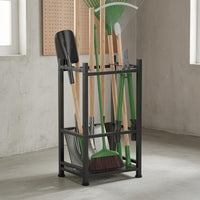 Metal Tool Organizer Perforated Bottom Iron Tool Rack Open Frame