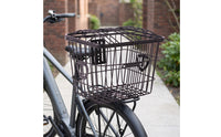 Rectangular Wire Bike Basket Reinforced Metal Bike Basket Long-Lasting Easy to Clean for Grocery Runs
