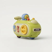 Toy Motorcycle with Whistle Cartoon Press and Go Toy Batterybattery-Less Interactive for Toddlers, Playroom, Daycare