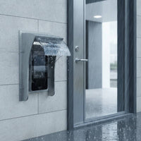 Universal Access Control Cover with Sliding Canopy Sunproof Sliding Rain Cover Resistant Curved Panel Canopy Easy Installation for Outdoor