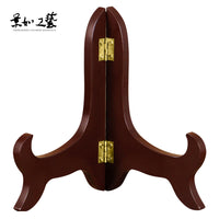 Display Stand for Plates, Tea Cakes, and Collectibles - Black Metal Holder