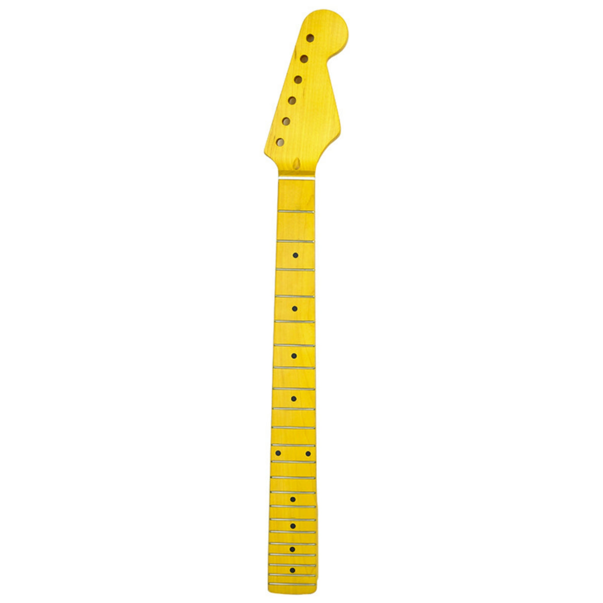 Bolt-on Electric Guitar Neck Straight Maple Guitar Neck Slim Unfinished for Luthier