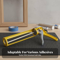 Manual Caulking Labor-Saving Design Caulking Sturdy Steel Construction Hardware Tool for Handymen, Renovators, Home Repair, Lavatory, Kitchen