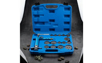 Air Pressure Assisted Brake Caliper Piston Reset Tool Kit Universal Pneumatic Brake Caliper Tool Kit Heavy Duty Professional for Mechanics, DIYers, Auto Repair Shop, Garage