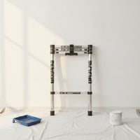 Stainless Steel Telescopic Straight Ladder Portable Telescopic Ladder Lightweight Anti-Slip for Homeowners, Diyers, Home Maintenance, Closet Storage