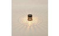 Decorative Solar Projection Wall Light with Metal Housing Wireless Solar Mandala Light Energy Saving Eco-Friendly for Courtyard