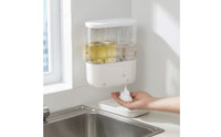Two-Chamber Soap Dispenser Motion-Activated Soap Dispenser with Two Chambers Electric for Kitchen