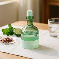 Soft Drinks Chiller with Food Grade Silicone Ice Ball Tray for Home Bar, Easy Release Two-Piece Bottle Style Ice Trays