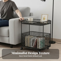 Minimalist & design C-Frame Couch Table Space-Saving C-Shaped End Table Mobile Design Household Furniture adaptable for Apartment Dwellers, telecommuting Workers, Living Room, Bedroom, Small areas, Balcony