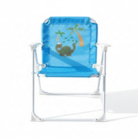 Metal Frame Dinosaur Folding Chair Foldable Children's Folding Chair