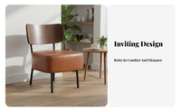 Minimalist Design Armchair and End Table pair multipurpose Use Conversation Set Space-Saving Living Room Furniture Ergonomic Backrest for Interior Designers, Apartment Dwellers, Coffee Shop, Reception Area, Small Spaces, Balcony