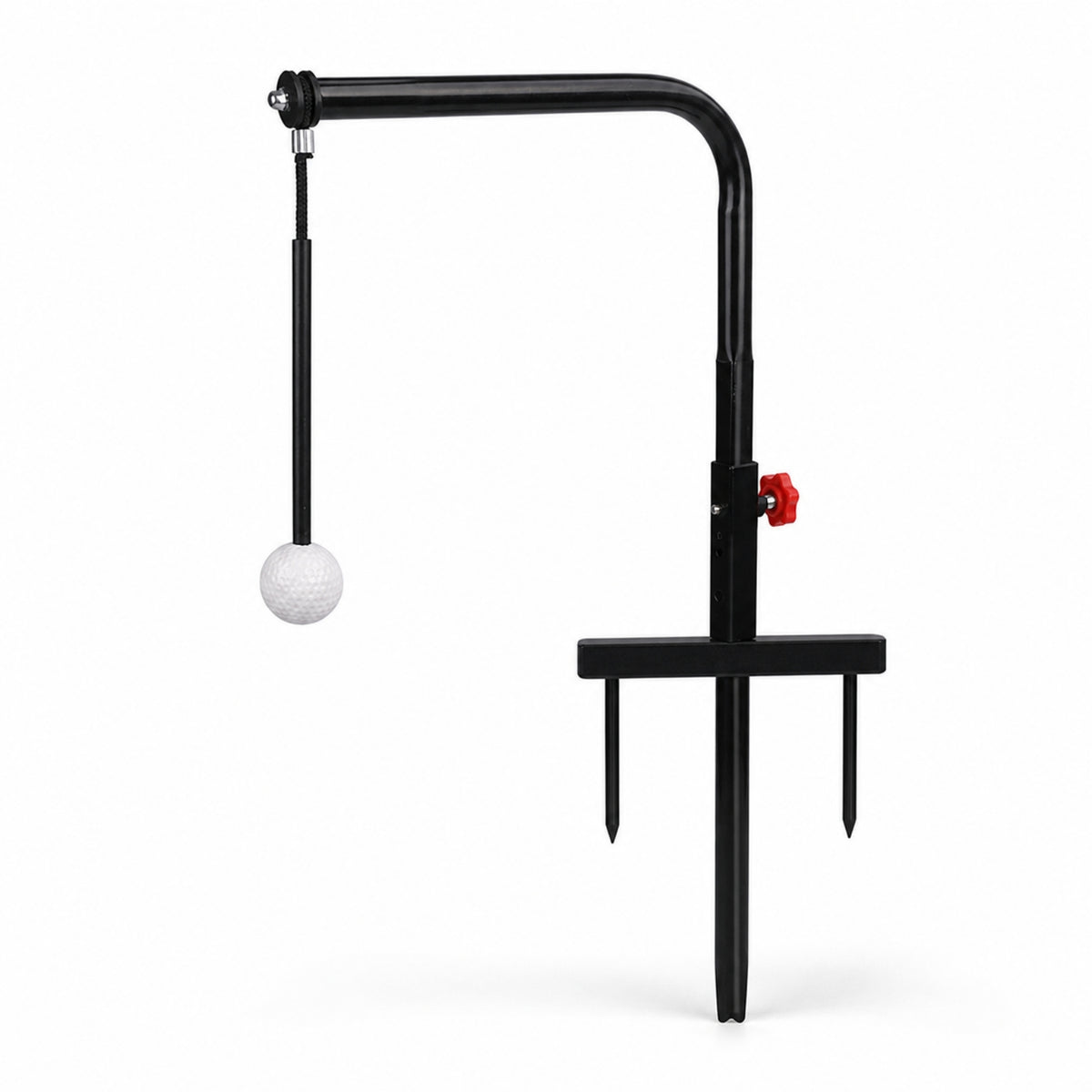 Golf Swing Practice Aid with Rope and Ball Outdoor Golf Swing Practice Aid Adjustable Portable for Beginners, Backyard