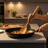 Wooden Small Cooking Flat for Nonstick Cookware