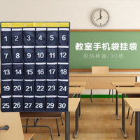 30-Pocket Oxford Cloth Wall-Mounted Phone Organizer