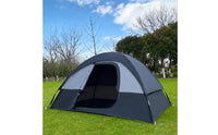 Low Dome Tent Large Doorway Double-Layer Tent Two-Color Outdoor Shelter for Hiking