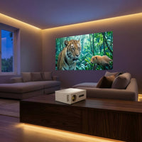 Full HD Smart Display Device with Built-in Speaker Wireless Display Device with Speakers Compact Indoor for Home Theater, Bedroom Movie Nights, Office