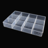Penggong Transparent Plastic 12-Compartment Storage Box for Small Parts and Components