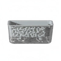 Self-Watering Planter PET Material Transparent Plant Pot Glacier Textured Design Windowsill Greenery Planter for Balcony