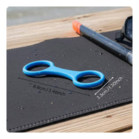 Double Loop Snorkel Holder Flexible Silicone Snorkel Loop Diving Facepiece Strap Retainer for Snorkeling