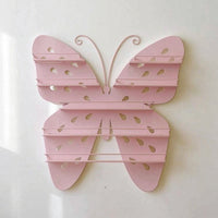 Butterfly Wall Shelf Openwork Butterfly Storage Rack Cute Display Shelf with Metal Frame for Bedroom