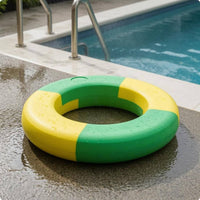 Solid Foam EVA Swim Loop Double Color Non Inflatable Swim Loop Segmented Design Circular Flotation Aid Polished Surface