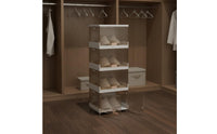 Clear Front Drop Shoe Box Transparent View Stackable Shoe Box Installation for Entryway, Closet, Bedroom