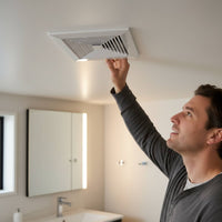 Easy to Install Ducted Ceiling Exhaust Fan Strong Air Circulation Ceiling Exhaust Fan Quiet Operation for Kitchen